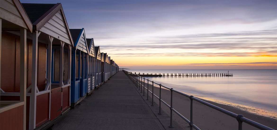 TTDA - Southwold Beach - Beach huts at sunrise