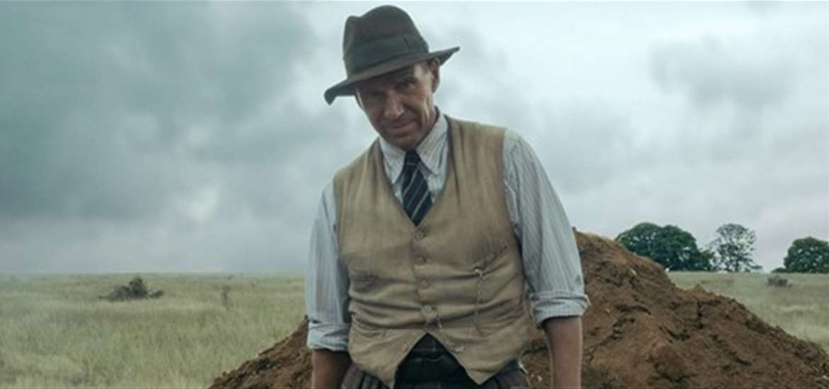 The Dig - Ralph Fiennes as Basil Brown credit Larry Horricks and Netflix 2021