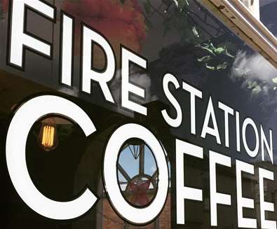 The Fires Station- Front Exterior window Coffee Roasters The Fires Station- Front Exterior window Coffee Roasters