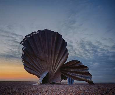 Towns and Villages - Aldeburgh - Maggi Hambling scallop