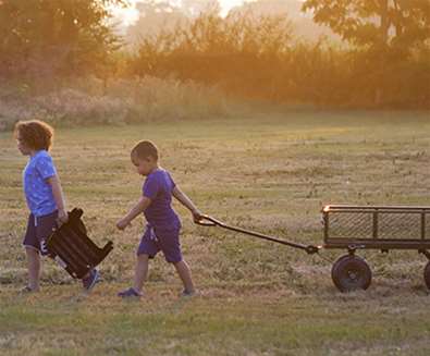 WTS - Boundary Farm Glamping - Kids with Cart WTS - Boundary Farm Glamping - Kids with Cart