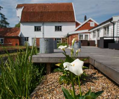 WTS - Letheringham Water Mill - Garden view WTS - Letheringham Water Mill - Garden view