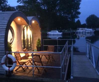 WTS - Hippersons Boatyard - Floating Pod at Night WTS - Hippersons Boatyard - Floating Pod at Night