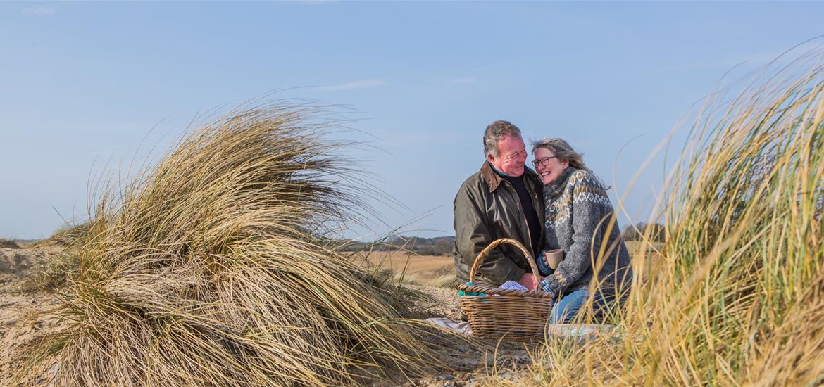 Couple on Walberswick Beach