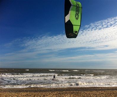 Kitesurfing at Walberswick Kitesurfing at Walberswick