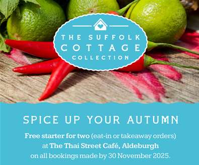 Enjoy a free Starter when you stay with The Suffolk Cottage Collection
