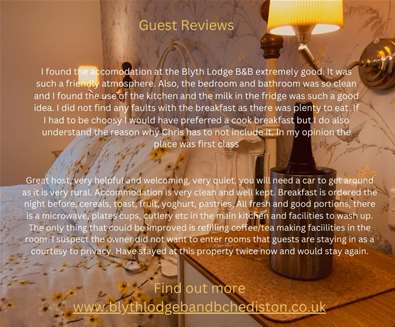 Early Summer Offer at Blyth Lodge B&B