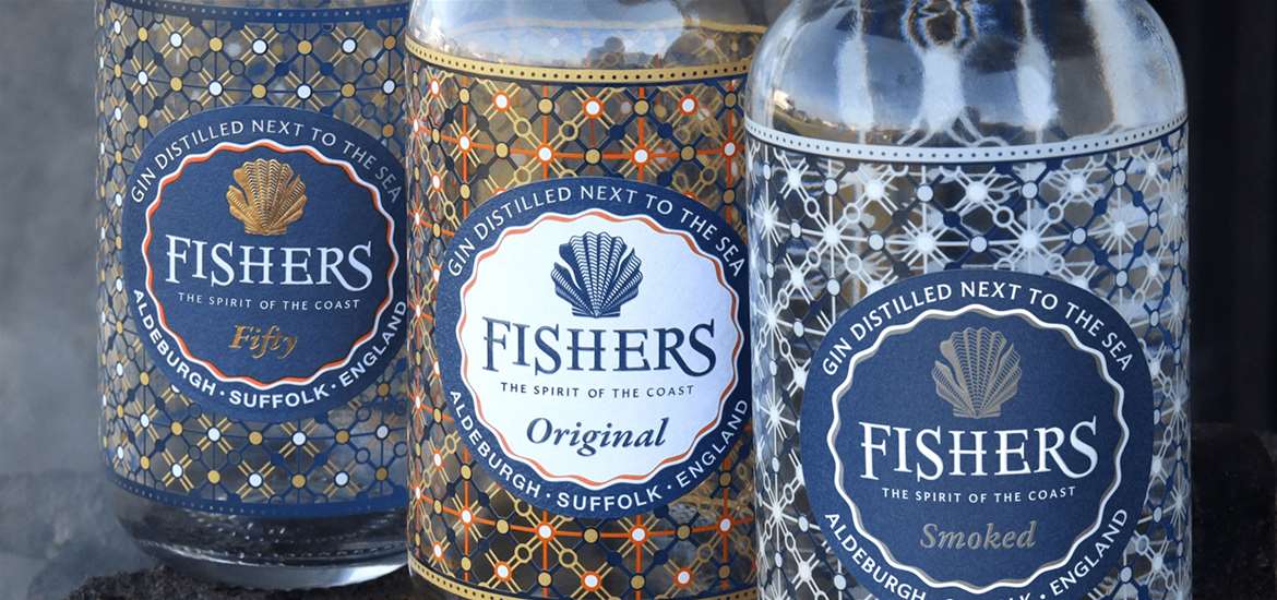 FD - Fishers Gin - Bottles of gin