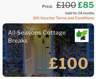 15% OFF Gift Vouchers - just in time for Christmas at All Seasons Cottage Breaks