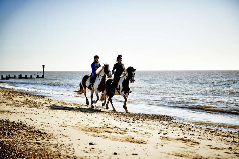 Horse riding on The Suffolk Coast